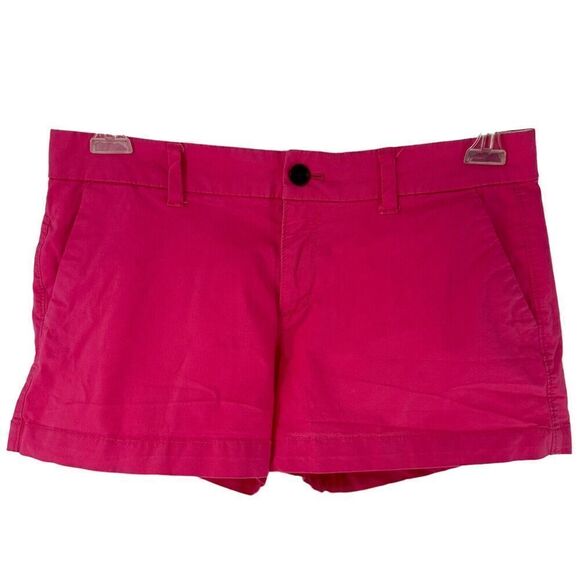Old Navy Chino Shorts Pink Womens Size 4 Classic Preppy Casual Mid Rise Everyday - Picture 1 of 4